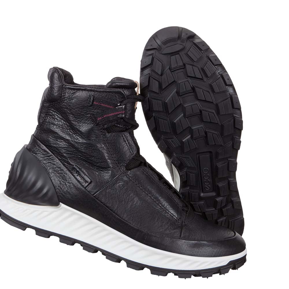 Men's Ecco Exostrike Mid Boots Black | USA 440GSO